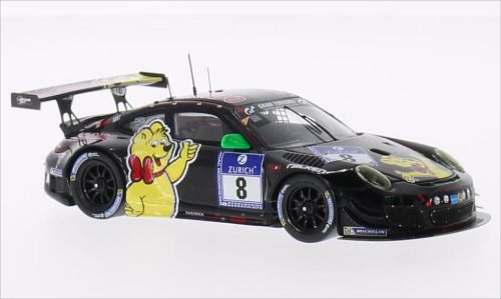 Porsche 997 GT3 1/43 Spark GT3 R No.8 Haribo Racing Team Haribo 24h Nurburgring 2014 /H.G modellino in miniatura
