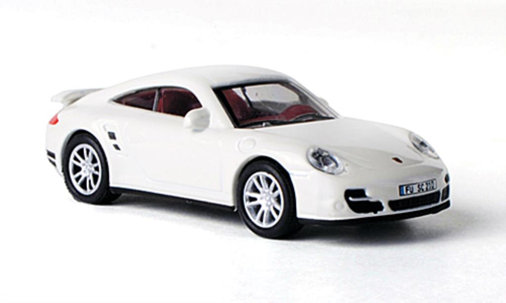 Porsche 997 Turbo 1/87 Schuco Turbo bianco modellino in miniatura