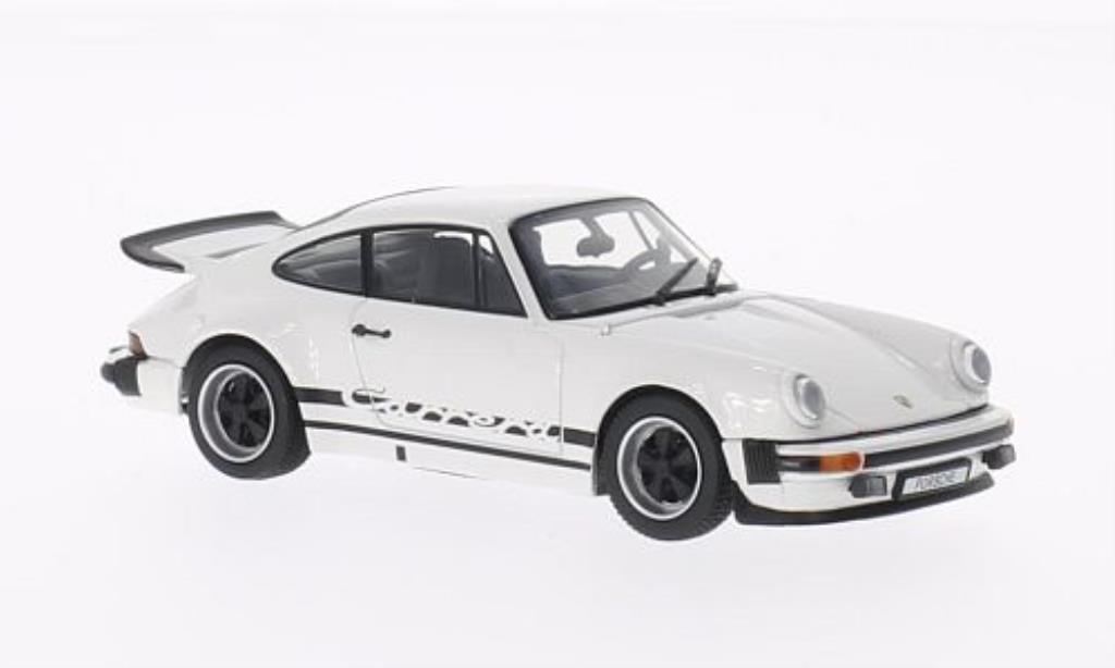Porsche 930 1/43 Kyosho Carrera 2.7 bianco mit neroer Dekoration 1975 modellino in miniatura