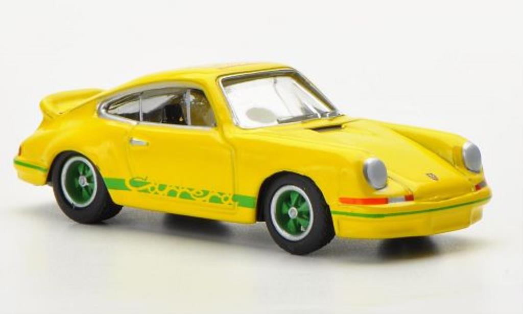 Porsche 997 1/87 Bub Carrera 2.7 giallo/grun World Meeting 2012 modellino in miniatura