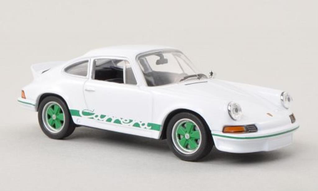 Porsche 911 1/43 Welly Carrera 2.7 bianco/grun 1973 modellino in miniatura
