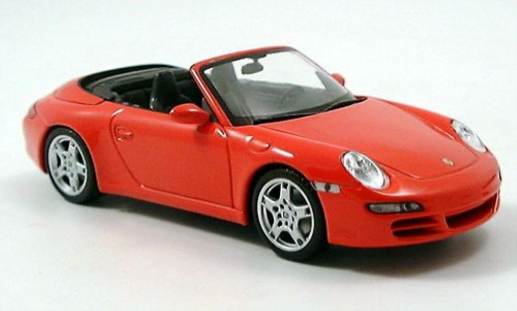 Porsche 997 S 1/43 Minichamps Carrera S Cabriolet rosso 2004 modellino in miniatura