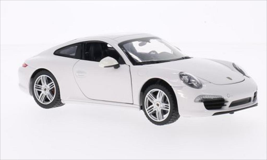 Porsche 911 1/24 Rastar Carrera S bianco modellino in miniatura