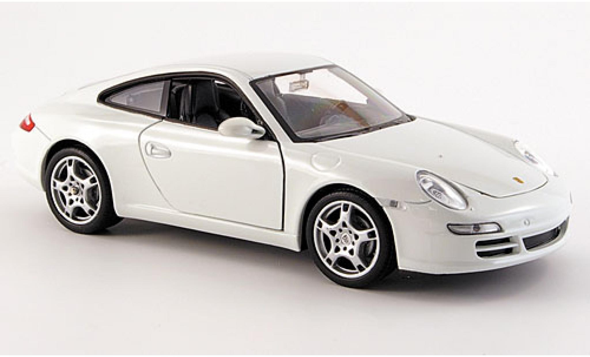 Porsche 911 1/24 Welly Carrera S weiss 1:24 modellino in miniatura
