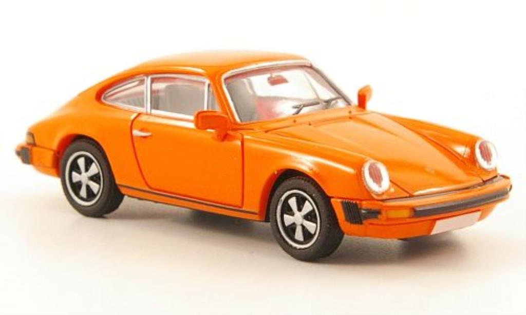 Porsche 911 1/87 Brekina Coupe (G-Reihe) orange modellino in miniatura