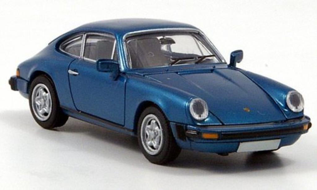 Porsche 911 1/87 Brekina Coupe blu modellino in miniatura
