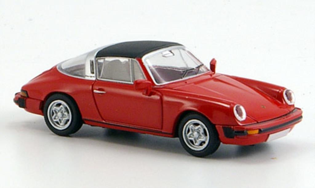 Porsche 911 1/87 Brekina G-Modell Targa rosso abnehmbares Dach modellino in miniatura