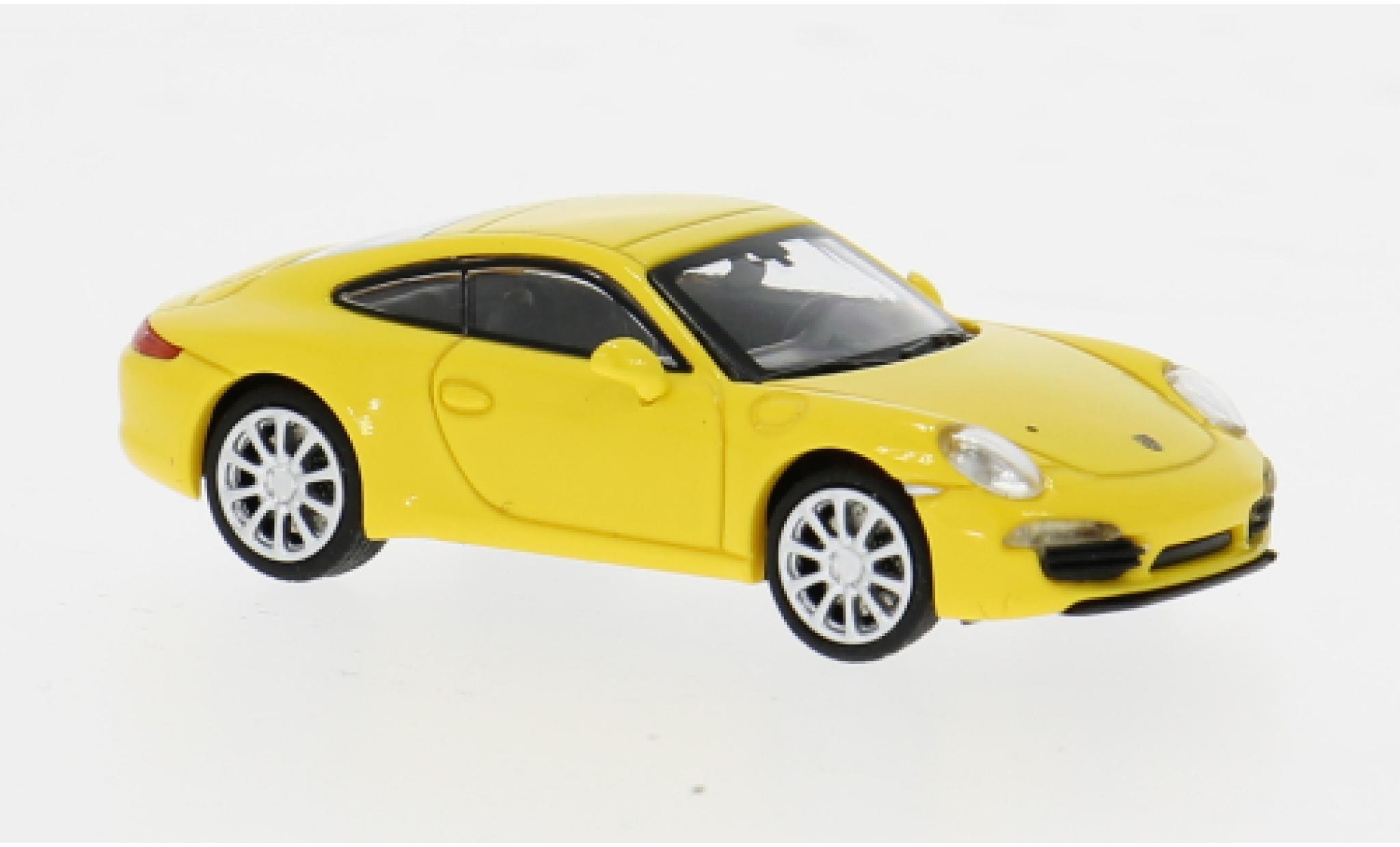 Porsche 911 1/87 Minichamps gelb 1:87 modellino in miniatura