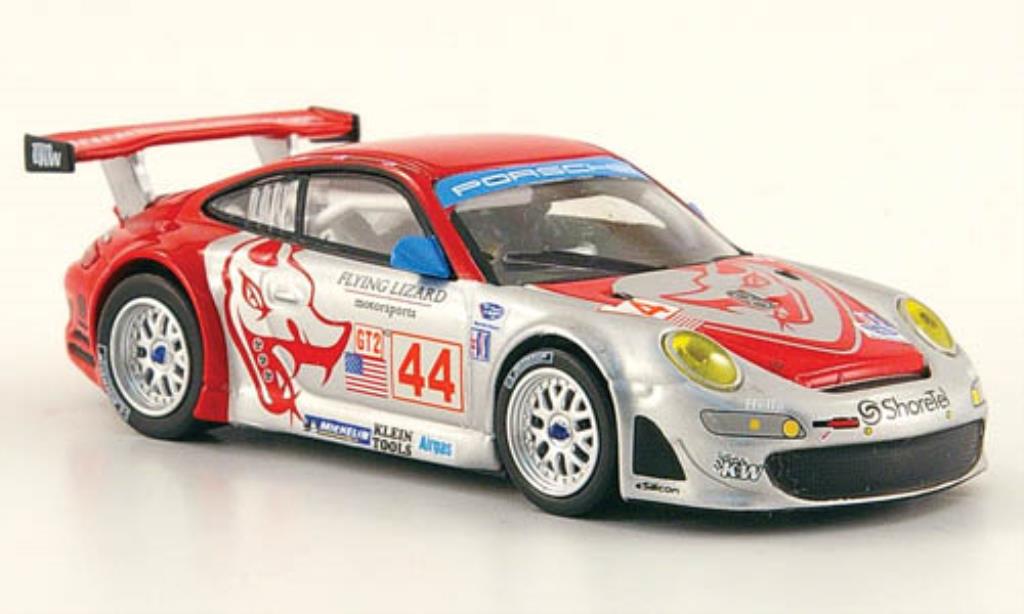 Porsche 997 1/64 Minichamps GT 3 R No.44 Flying Lizard GP Long Beach 2007 /Pechnik modellino in miniatura