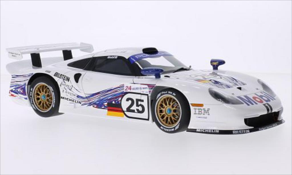 Porsche 993 1/18 Autoart GT1 No.25 24h Le Mans 1997 modellino in miniatura