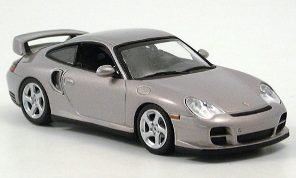 Porsche 996 GT2 1/43 Minichamps GT2 grigio 2001 modellino in miniatura