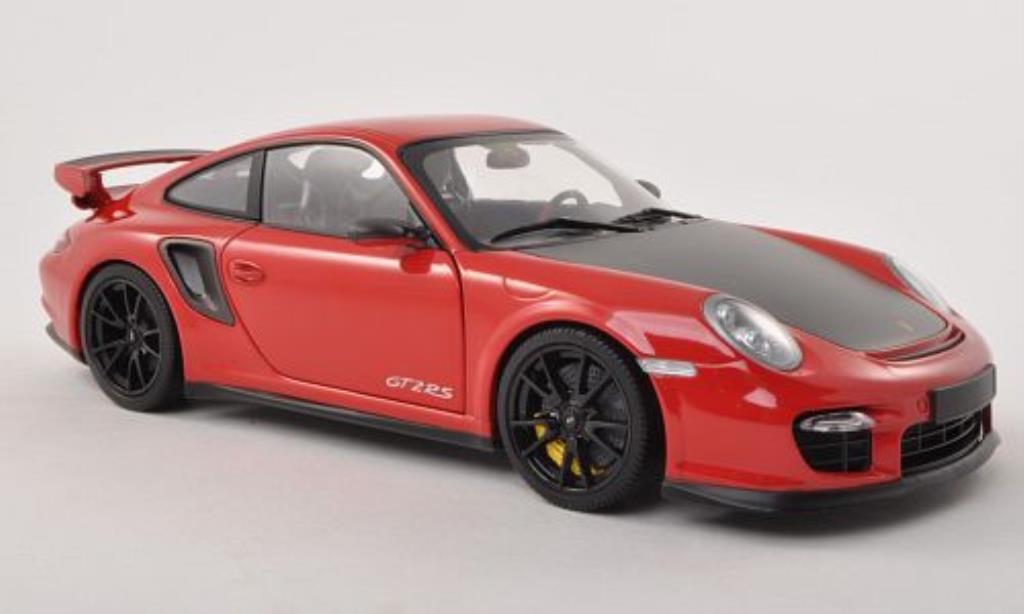 Porsche 997 GT2 1/18 Minichamps GT2 rosso/carbon 2011 modellino in miniatura