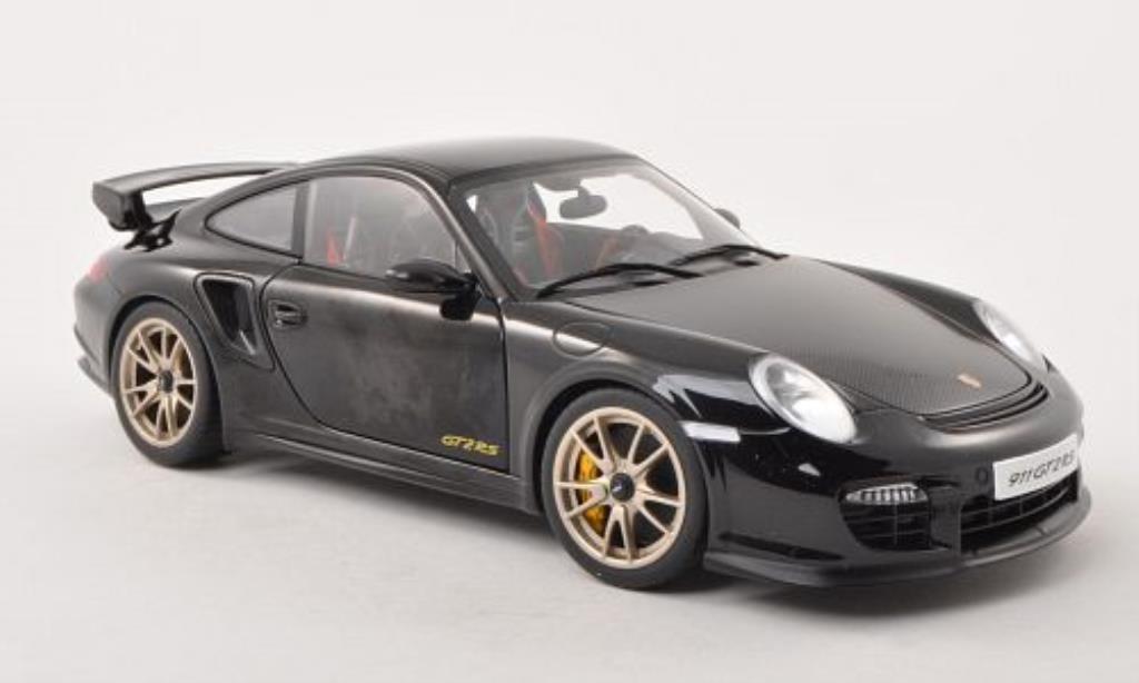 Porsche 997 GT2 1/18 Autoart GT2 nero/carbon 2010 modellino in miniatura
