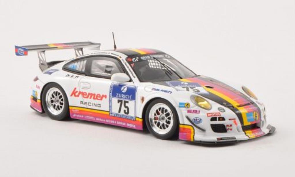 Porsche 997 GT3 CUP 1/43 Spark GT3 Cup No.75 Kremer Racing 24h ADAC Nurburgring 2013 /M.Kalandrik modellino in miniatura