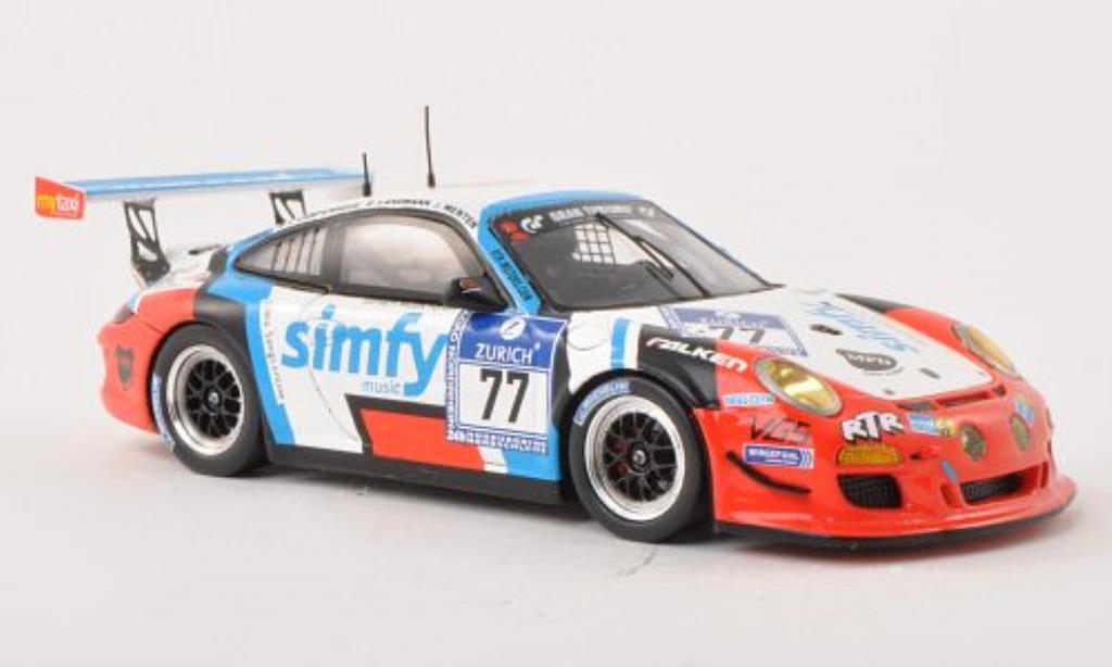 Porsche 991 GT3 Cup 1/43 Spark GT3 Cup No.77 Simfy 24h Nurburgring 2013 /S.v modellino in miniatura