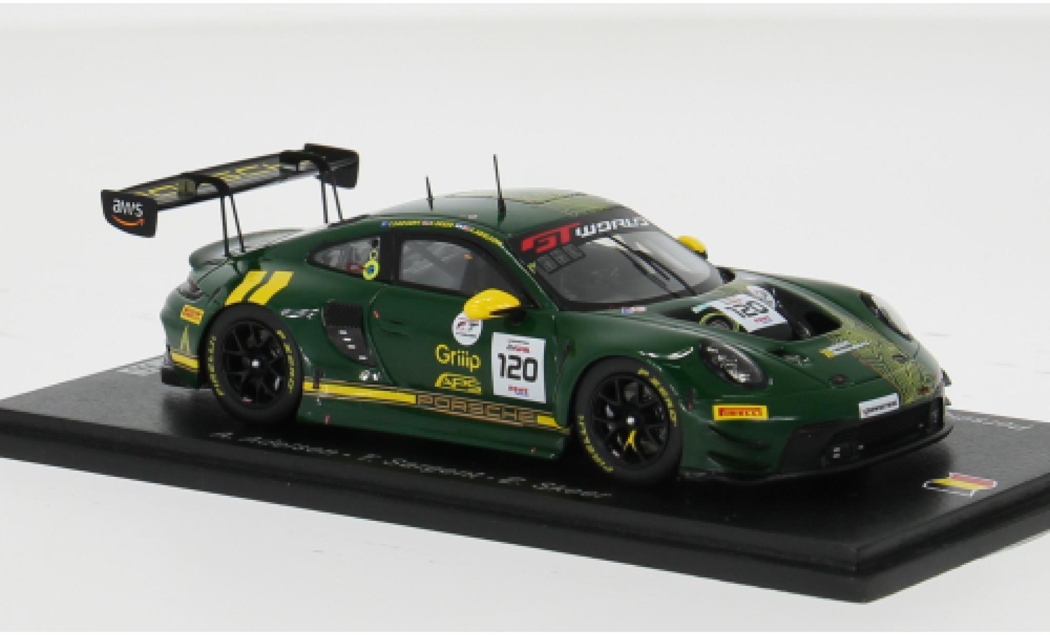 Porsche 992 GT3 R 1/43 Spark 911  24h Spa 2025 Wright Motorsport #120 A.Adelson/T.Sargent 1:43 modellini auto