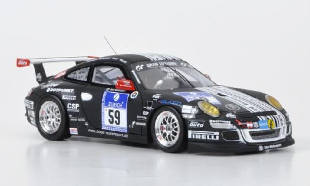 Porsche 997 GT3 1/43 Minichamps GT3 R Dorr Motorsport No.59 24h Nurburgring 2011 /Mapelli modellino in miniatura