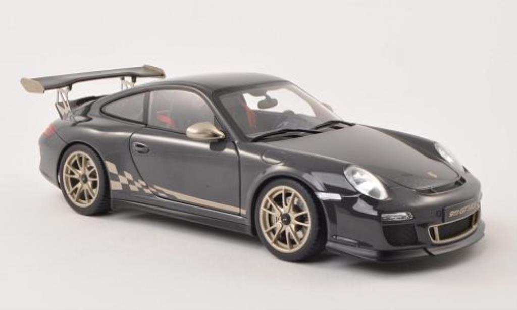 Porsche 997 GT3 1/18 Autoart GT3 3.8 grigio/gold 2010 modellino in miniatura