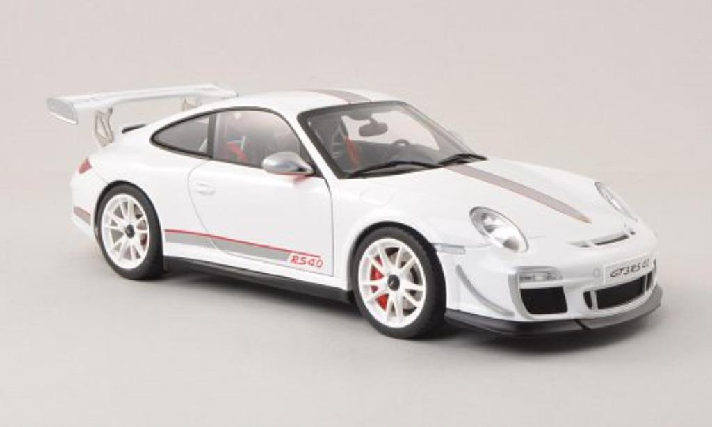 Porsche 997 GT3 1/18 Autoart GT3 4.0 bianco/grigio 2011 modellino in miniatura