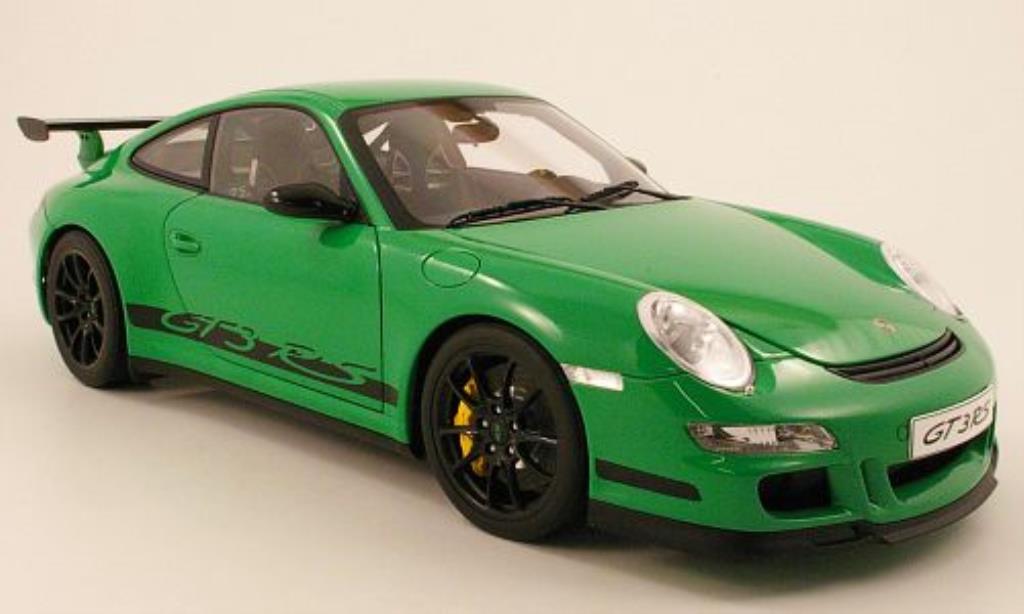 Porsche 997 GT3 1/12 Autoart GT3 grun/nero 2006 modellino in miniatura