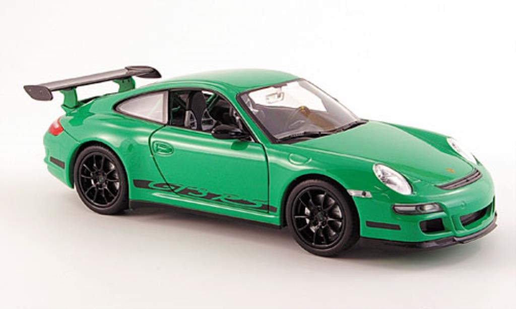 Porsche 997 GT3 1/24 Welly GT3 grun modellino in miniatura