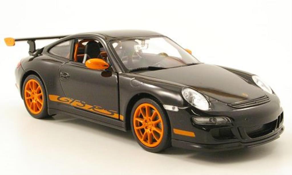 Porsche 997 GT3 1/24 Welly GT3 nero modellino in miniatura