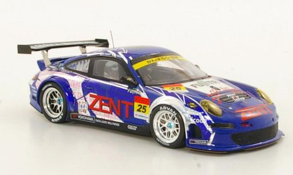 Porsche 997 GT3 1/43 Ebbro GT3 R No.25 Zent - Fujita Super GT300 2011 / T.Tsuchiya modellino in miniatura