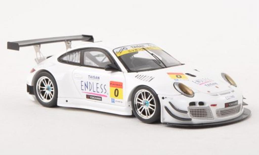 Porsche 997 GT3 1/43 Ebbro GT3R No.0 Taisan Endless Super GT300 Testfahrzeug Okayama 2013 /N.Yokomizo modellino in miniatura