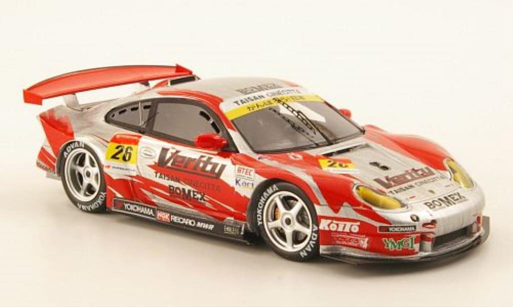 Porsche 997 GT3 1/43 Ebbro GT3R Verity No.26 Taisan Cinecitta Super GT300 2011 modellino in miniatura