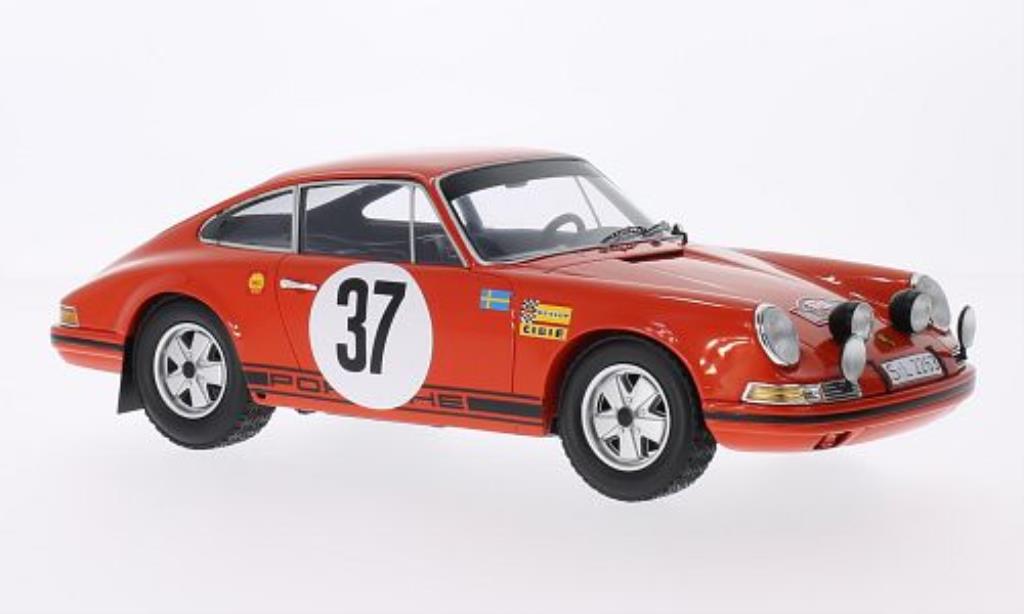 Porsche 911 1/18 Spark No.37 Rally Monte Carlo 1969 /L.Helmer modellino in miniatura