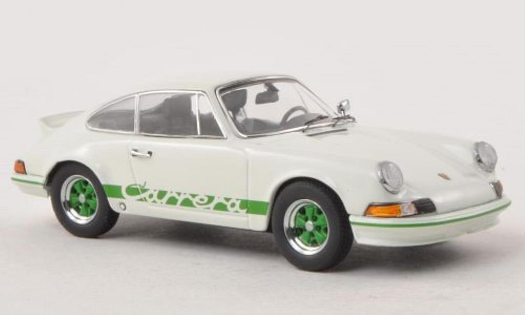 Porsche 911 RS 1/43 Schuco RS 2.7 bianco/grun modellino in miniatura