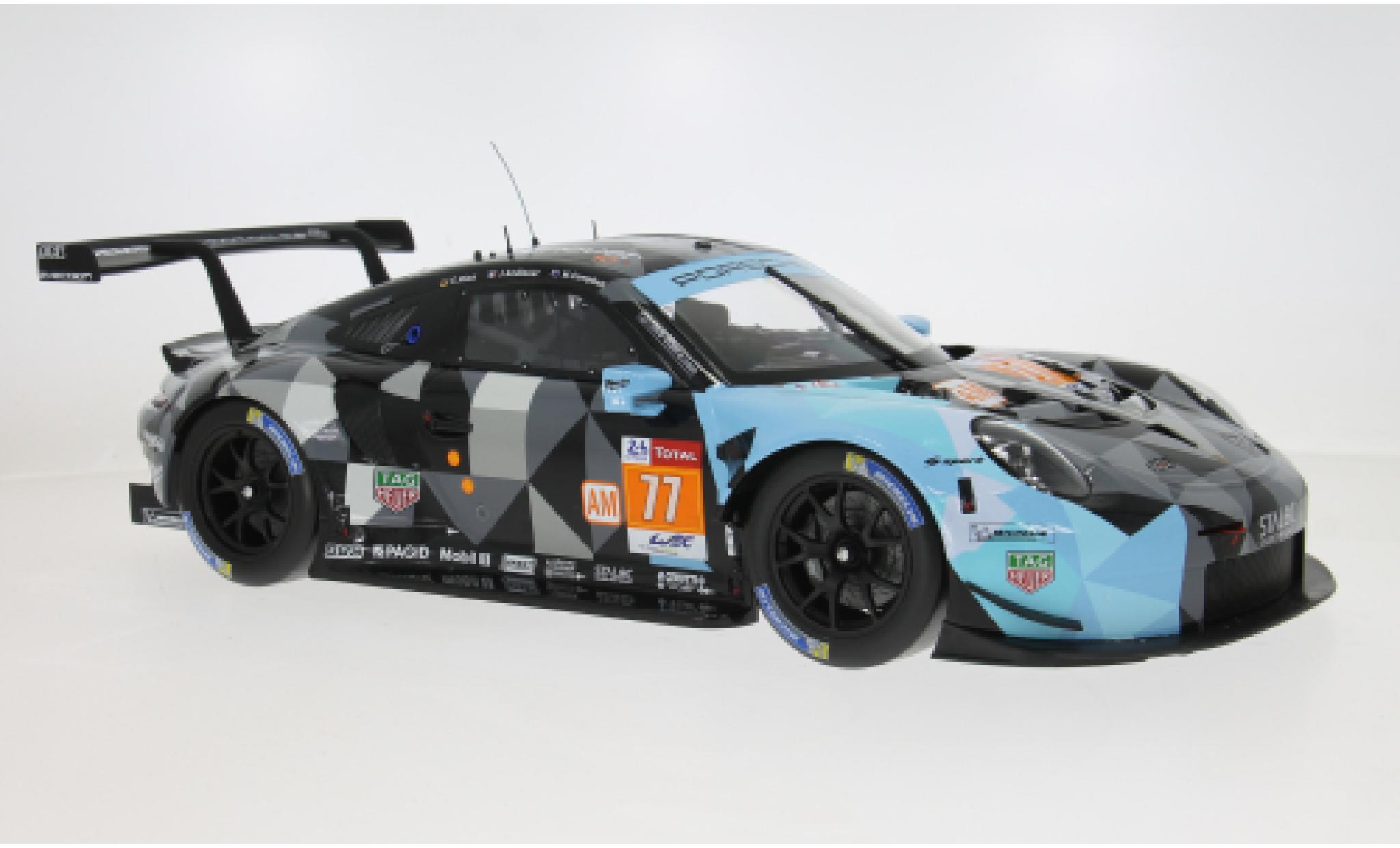Porsche 991 RSR 1/12 IXO 911 24h Le Mans 2018 Dempsey Proton Racing #77 M.Campbell/J.Andlauer 1:12 modellini auto