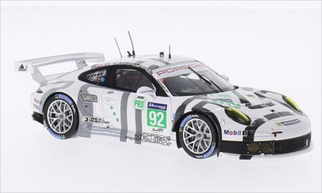 Porsche 991 R 1/43 Spark R No.92 Team Manthey Le Mans Le Mans 2014 /R.Lietz modellino in miniatura