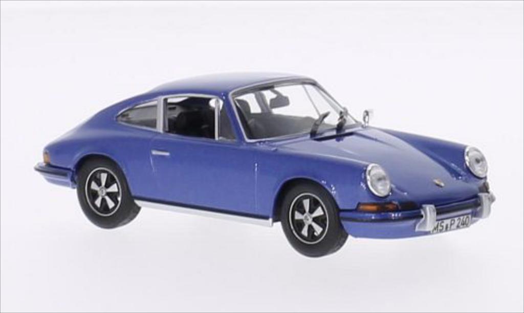 Porsche 911 S 1/43 Norev S 2.4 metallico blu 1973 modellino in miniatura