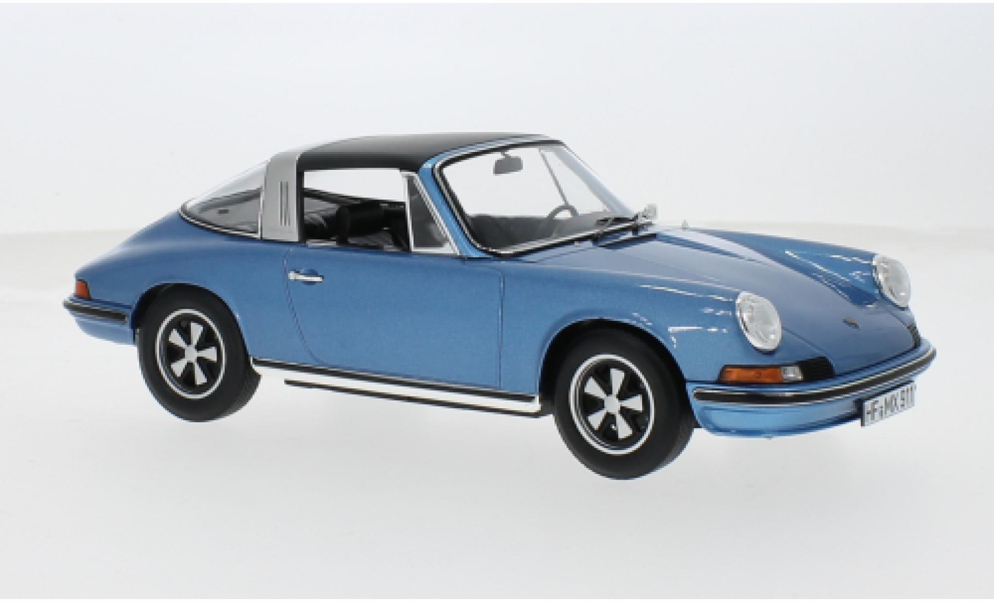 Porsche 911 1/18 Norev S 2.4 Targa blau 1:18 modellino in miniatura