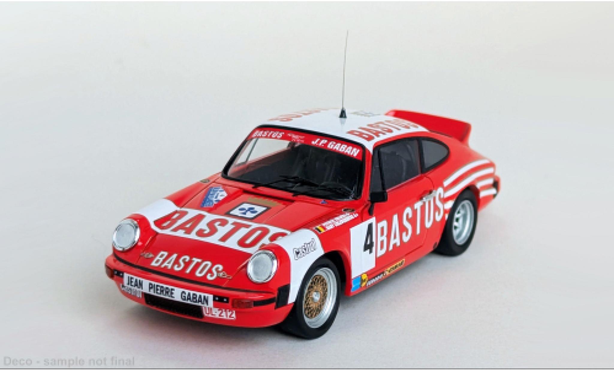 Porsche 930 1/43 Trofeu 911 SC Omloop van Vlaanderen 1983 #4 P.Snijers/D.Colebunders 1:43 modellino in miniatura