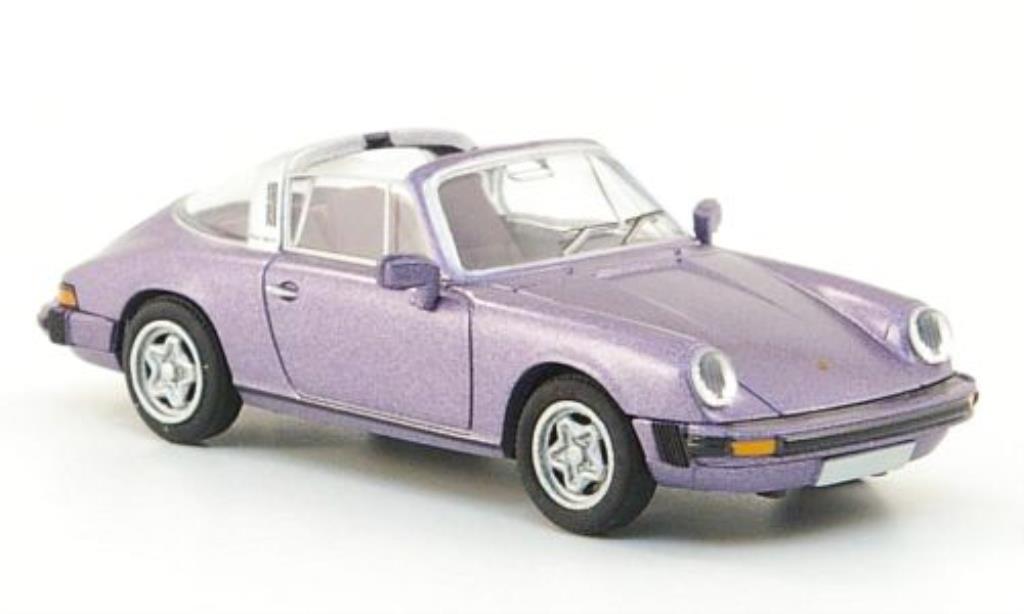 Porsche 911 Targa 1/87 Brekina Targa (G-Reihe) flieder modellino in miniatura