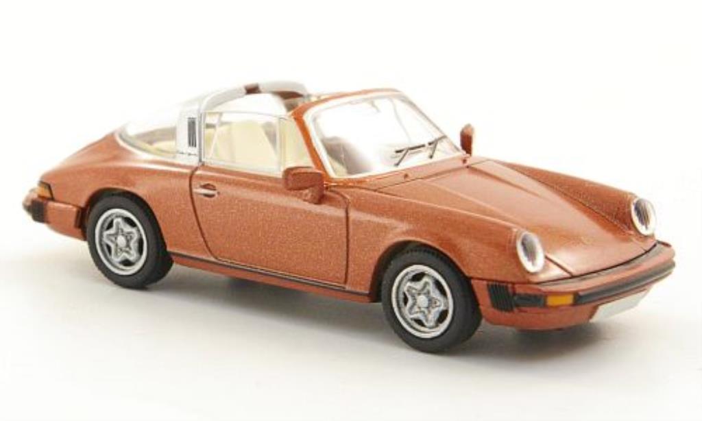 Porsche 911 Targa 1/87 Brekina Targa (G-Reihe) kupfer modellino in miniatura