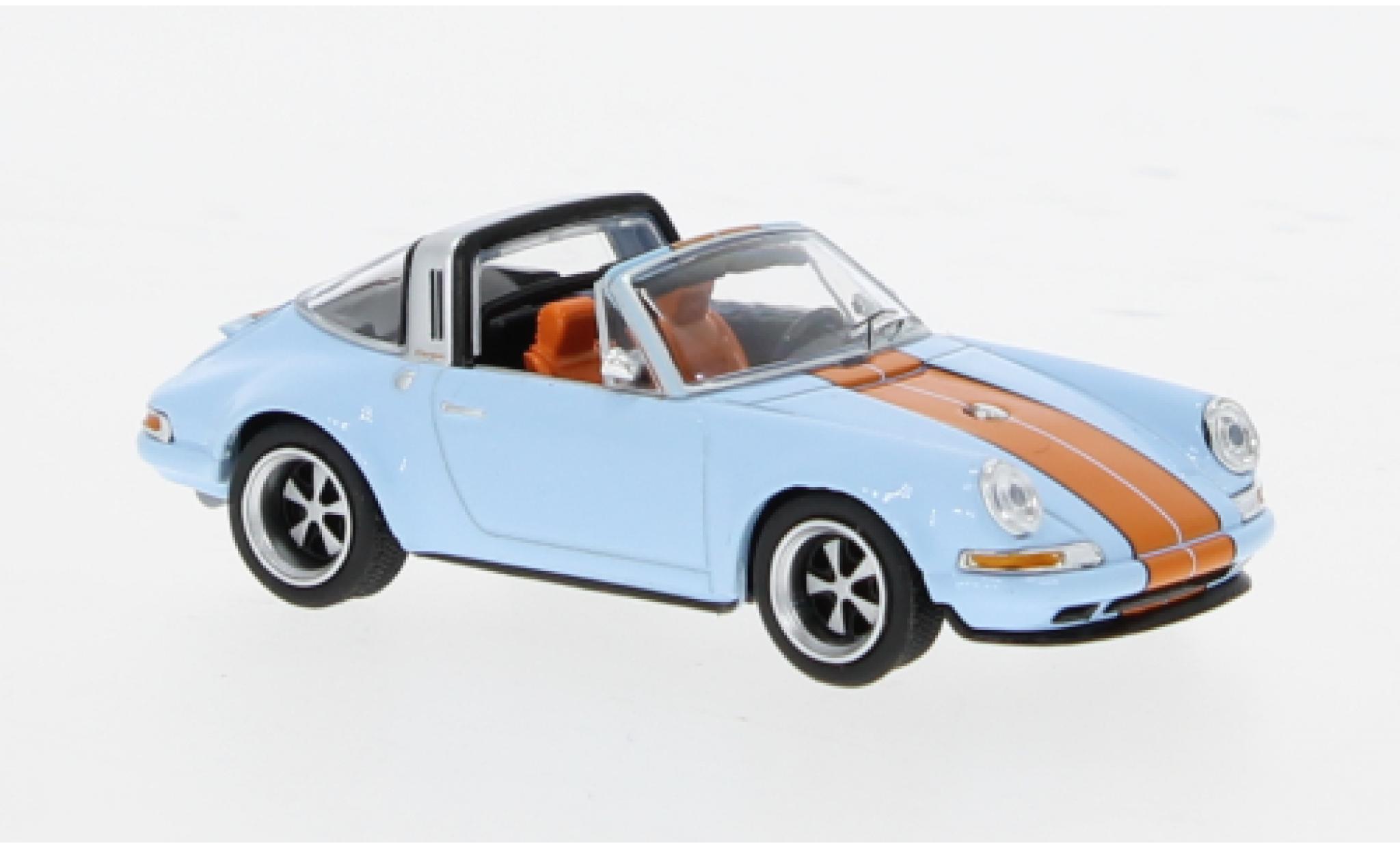 Porsche 911 1/64 Pop Race Targa Sing blau 1:64 modellino in miniatura