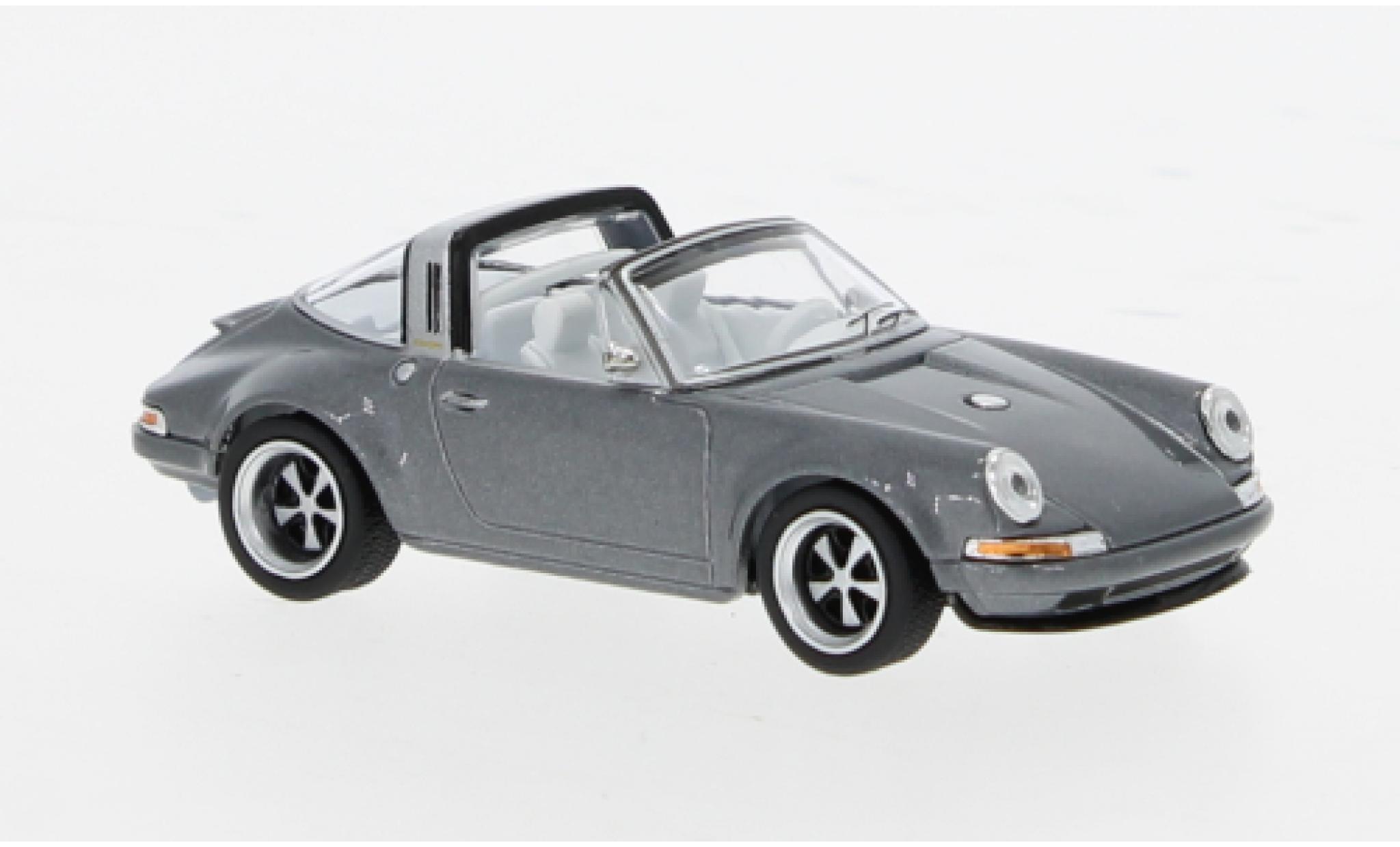 Porsche 911 1/64 Pop Race Targa Sing grau 1:64 modellino in miniatura