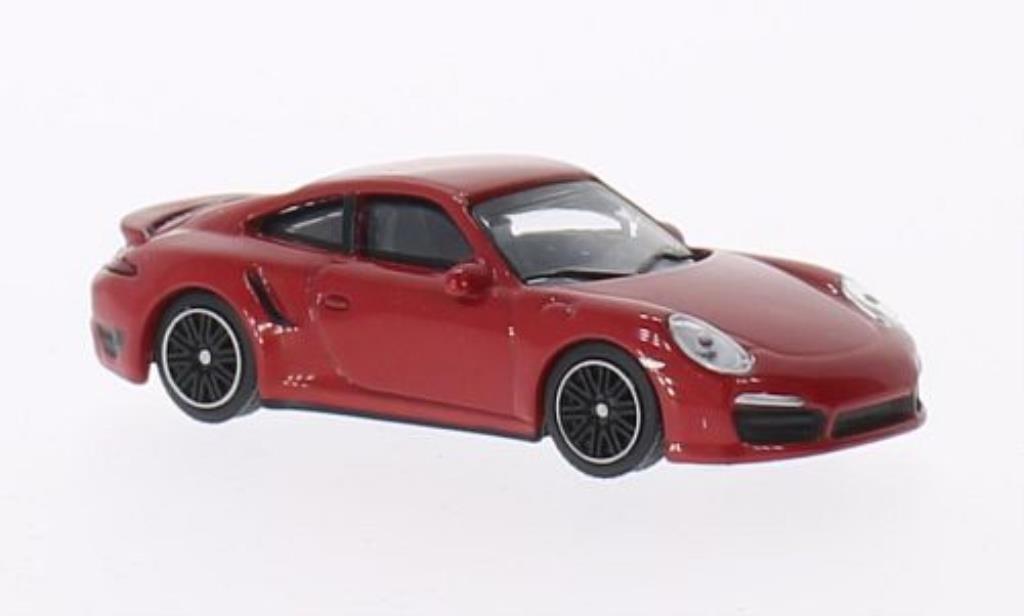 Porsche 991 Turbo 1/64 Schuco Turbo rosso modellino in miniatura