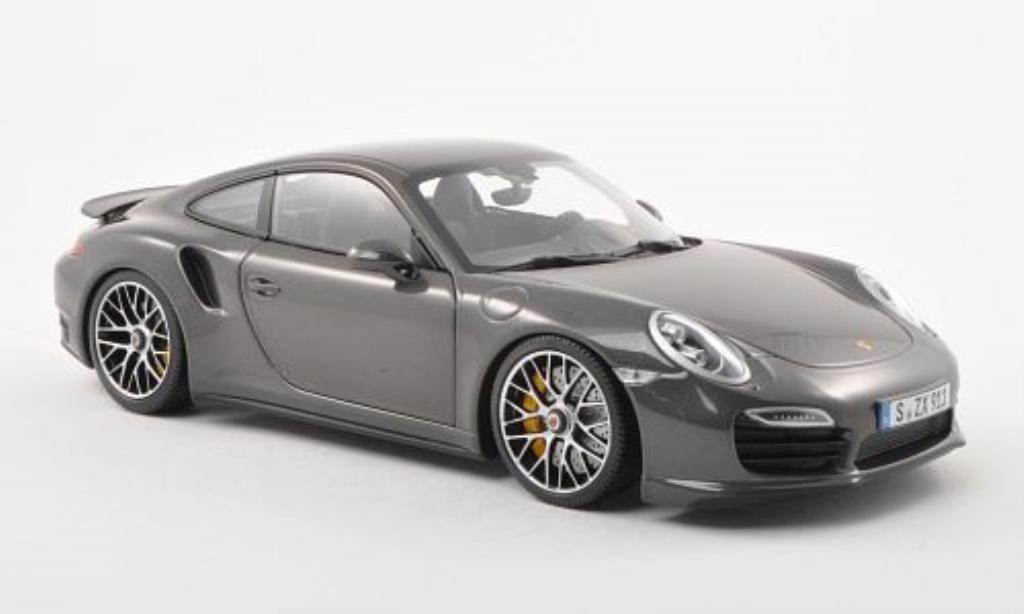 Porsche 991 Turbo S 1/18 Minichamps Turbo S anthrazit 2013 modellino in miniatura