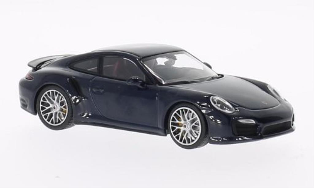 Porsche 991 Turbo S 1/43 Minichamps Turbo S blu 2013 modellino in miniatura