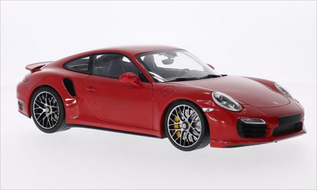 Porsche 991 Turbo S 1/18 Minichamps Turbo S rosso 2013 modellino in miniatura
