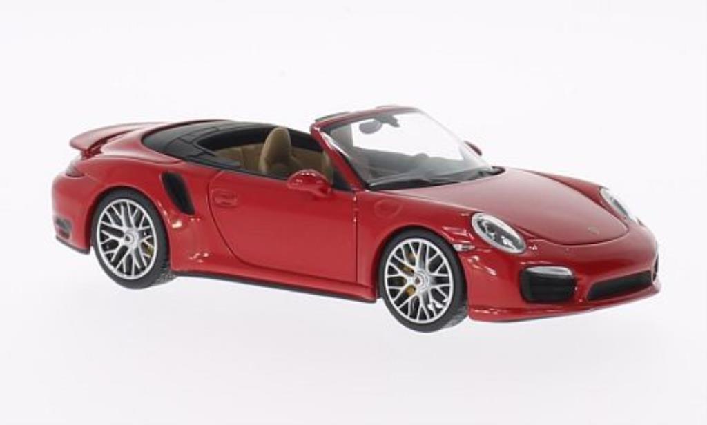 Porsche 991 Turbo S 1/43 Minichamps Turbo S Cabriolet rosso 2013 modellino in miniatura