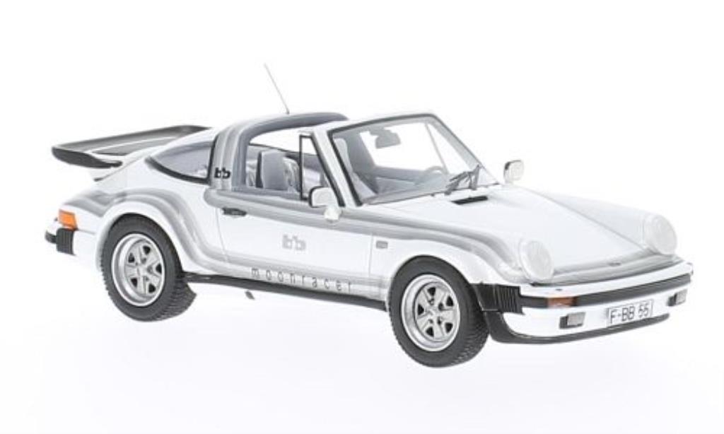 Porsche 930 Turbo 1/43 Neo Turbo Targa B&B Tuning Moonracer bianco mit Dekor 1982 modellino in miniatura