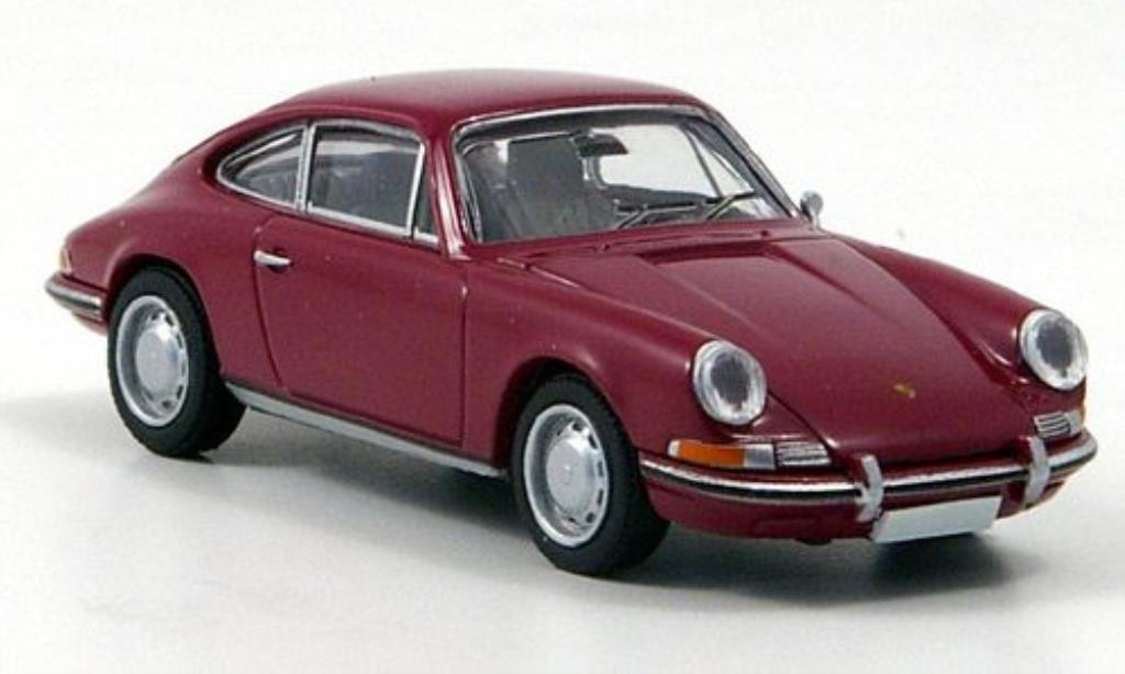 Porsche 912 1/87 Brekina Coupe dk.-rosso modellino in miniatura