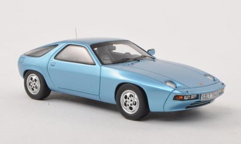 Porsche 928 1/43 Spark blu 1977 modellino in miniatura