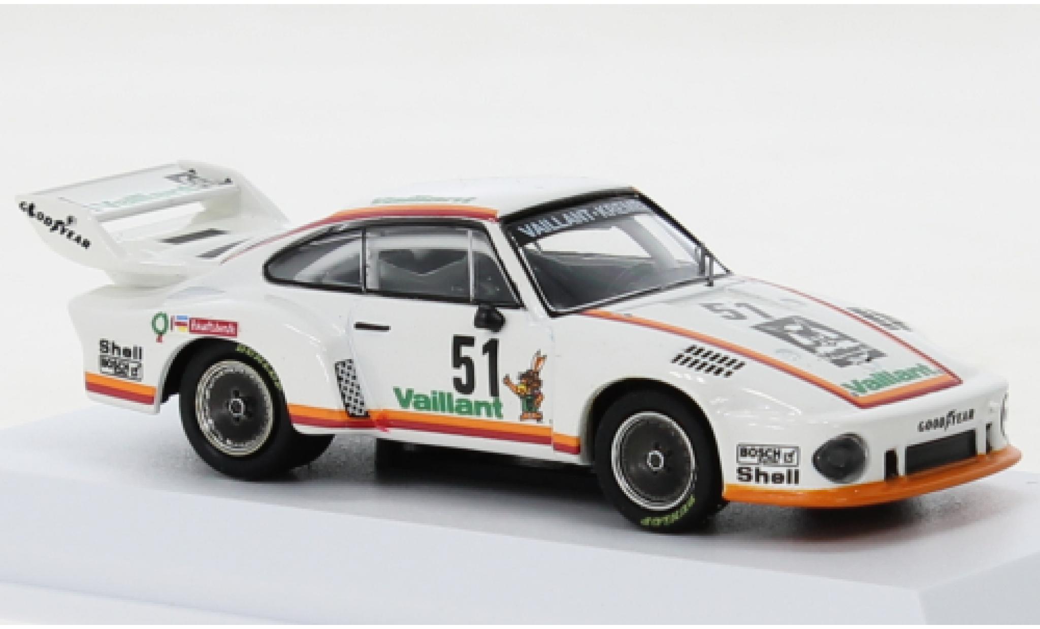 Porsche 935 1977 1/64 Tarmac Works /77 DRM Bergischer L&Atilde;&para;we Zolder Kremer Racing Vaillant #51 B.Wollek 1:64 modellini auto