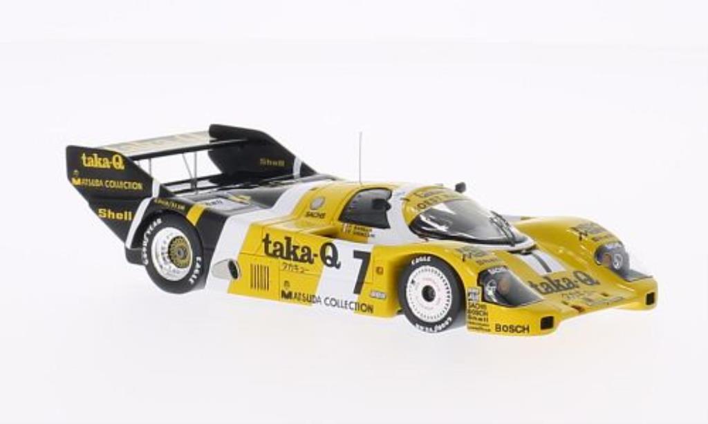 Porsche 956 1986 1/43 Spark No.7 Taka-Q 1000km Fuji 1986 /P.Ghinzani modellino in miniatura